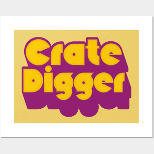 Crate Digger /// Vinyl Record Junkie Design Posters and Art